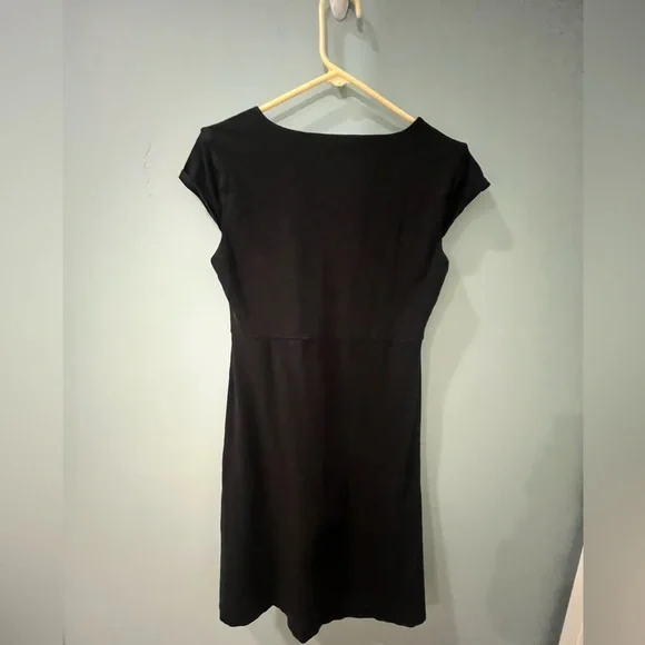 🐸 Horny Toad Rosemarie Dress Women Sz M Black Heathered Tencel Organic Cotton - Picture 9 of 9